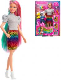 MATTEL BRB Barbie leopardí panenka s duhovými vlasy a doplňky - zvětšit obrázek