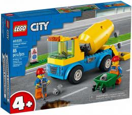LEGO CITY Auto náklaďák s míchačkou na beton 60325 STAVEBNICE - zvětšit obrázek