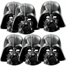PROCOS Maska na oblièej Darth Vader Hvìzdné války set 6ks karton
