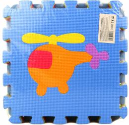 Baby puzzle pìnový koberec Doprava set 9ks mìkké bloky vkládací