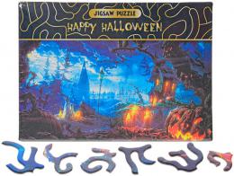 PUZZLE Happy Halloween Dov zahrada 75x50cm 468 dlk skldaka v krabici