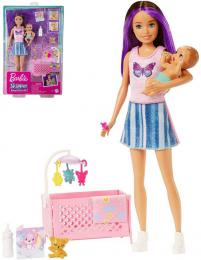 MATTEL BRB Panenka Barbie chva set s miminkem a doplky na spinkn