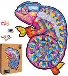 PUZZLER DEVO Hypnotick chameleon 21x30cm dekorativn skldaka 160 dlk