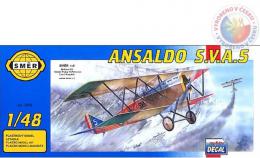 SMÌR Model letadlo Ansaldo SVA 5 1:48 (stavebnice letadla)