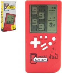 Hra retro digitln Tetris Brick Game padajc kostky erven na baterie Zvuk