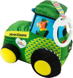 LAMAZE Traktor baby John Deere textiln zvsn s klipem pro miminko