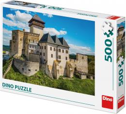 DINO Puzzle Trennsk hrad 47x33cm foto skldaka 500 dlk v krabici
