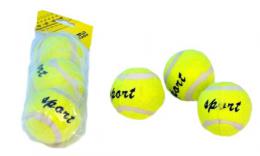 Míèky na tenis žluté Sport 6cm set 3ks tenisáky sáèek