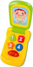 Baby mobil 14cm barevný vyklápìcí telefon pro miminko na baterie Svìtlo Zvuk