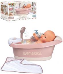 SMOBY Baby Nurse Vanika pro panenku s funkn sprchou na baterie Svtlo Zvuk