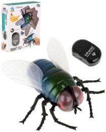 MAC TOYS RC Moucha 11cm na vyslaku lezouc hmyz na baterie plast
