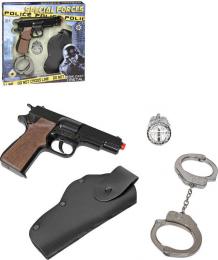 Policejn kovov sada specln jednotky s pistol kapslovkou na 8 ran
