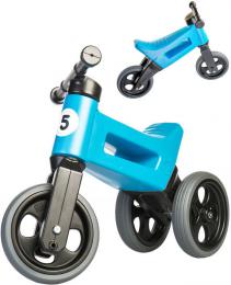 Odrážedlo Funny Wheels Rider Sport 2v1 dìtské odstrkovadlo Modré plast
