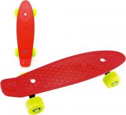 Skateboard dtsk pennyboard erven 43cm plastov osy zelen kola