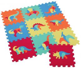 Mkk bloky Dinosaui 10ks pnov koberec baby vkldac puzzle podloka na zem