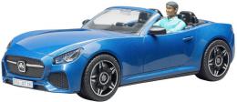 BRUDER 03481 Auto sportovní Dodge modré 1:16 set s figurkou øidièe