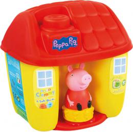 CLEMENTONI CLEMMY Baby kyblk domeek Peppa Pig set 6 soft kostek s figurkou