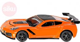SIKU Auto oranov sportovn Chevrolet Corvette ZR1 kovov model blister 1534