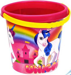 Baby kbelk na psek jednoroec 17cm holi rov s obrzkem Unicorn