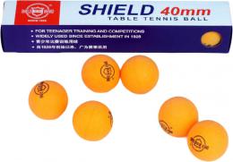 Mky na stoln tenis ping pong Shield oranov set 6ks 4cm krabika