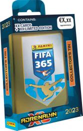 PANINI FIFA 365 22/23 Sbìratelské karty Adrenalyn XL 4x booster + plechová krabièka