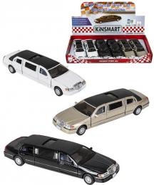 KINSMART Auto model 1:38 Lincoln limuzína kov PB 18cm 3 barvy