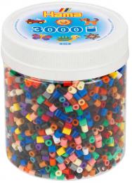 HAMA Korálky barevné zažehlovací XL set 3.000ks v plastové doze