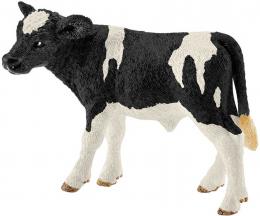 SCHLEICH Holšteinské tele 8cm figurka kráva ruènì malovaná plast