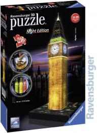 RAVENSBURGER Puzzle 3D Big Ben non edice na baterie Svtlo 216 dlk