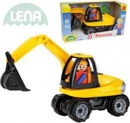 LENA Truckies bagr 25cm set baby autko + panek 01621 plast
