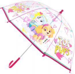 Deštník dìtský manuální Tlapková Patrola 65x72cm prùhledný Top Pups