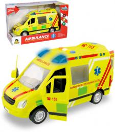 Auto City Collection esk ambulance sanitka na setrvank na baterie CZ Svtlo Zvuk