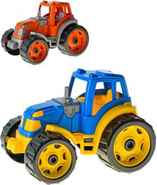 Traktor baby barevn plastov 25cm voln chod na psek 2 barvy