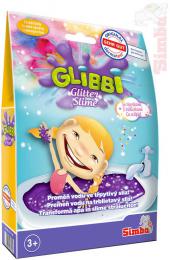 SIMBA Glibbi prášek fialový tøpytivý 150g na výrobu slizu do vany v sáèku