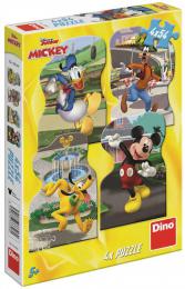 DINO Puzzle Mickey Mouse ve mst 4x54 dlk 13x19cm skldaka v krabici