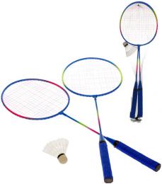 Badmintonové rakety 63cm 2-Play set 2ks s košíèkem v sí�ce