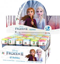 Bublifuk Frozen 2 (Ledové království) 60ml dìtský bublifukovaè s hrou ve víèku