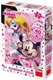 DINO Puzzle 200 dlk Disney Minnie Mouse 33x47cm skldaka s diamanty