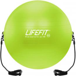 M gymnastick Lifefit zelen 65cm balon rehabilitan s expandrem do 200kg
