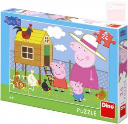 DINO Puzzle 24 dílkù Peppa Pig Slepièky 26x18cm skládaèka v krabici