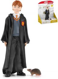 SCHLEICH Harry Potter set figurka Ron Weasley + krysa Praivka plast