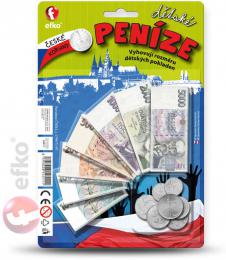 EFKO Peníze dìtské CZ set na kartì (èeské koruny)