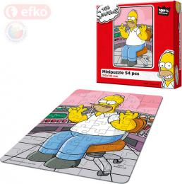 EFKO Puzzle The Simpsons Homer v práci skládaèka 15x21cm 54 dílkù v krabici