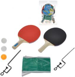 Stolní tenis ping pong set dvì pálky 25cm se sí�kou a doplòky