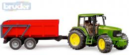 BRUDER 02057 (2057) Set traktor John Deere 6920 + sklápìcí valník èervený