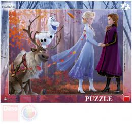 DINO Puzzle deskové 32x24cm Frozen 2 (Ledové Království) v rámeèku 40 dílkù