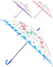 Deštník dìtský jednorožci 67x86cm vystøelovací 3 barvy