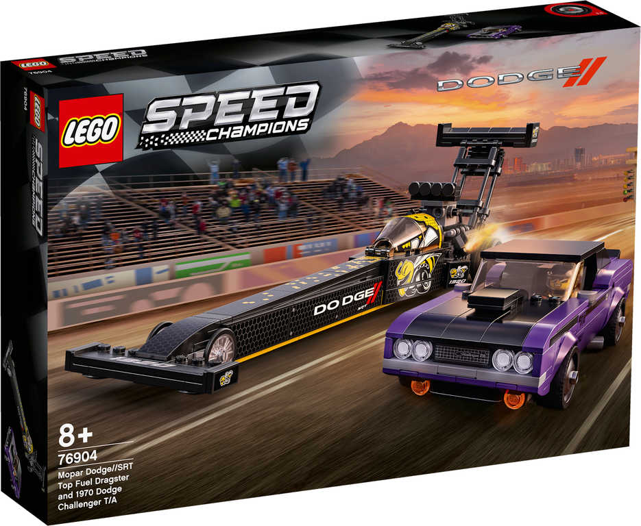 LEGO SPEED CHAMPIONS Mopar Dodge Dragster + Challenger 76904 STAVEBNICE - zvìtšit obrázek
