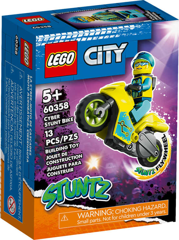 LEGO CITY Kaskadérská kybermotorka 60358 STAVEBNICE - zvìtšit obrázek