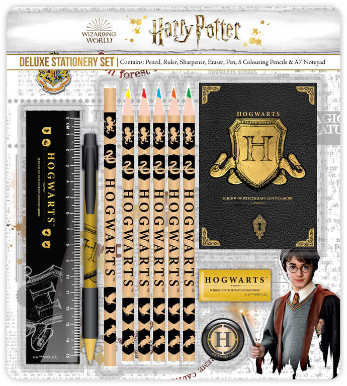 Školní set Deluxe Harry Potter Bradavice psací potøeby s doplòky 11ks - zvìtšit obrázek